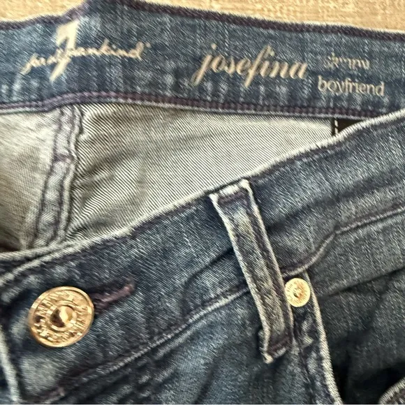 7FAM Josefina Skinny Boyfriend Jeans Sz 30