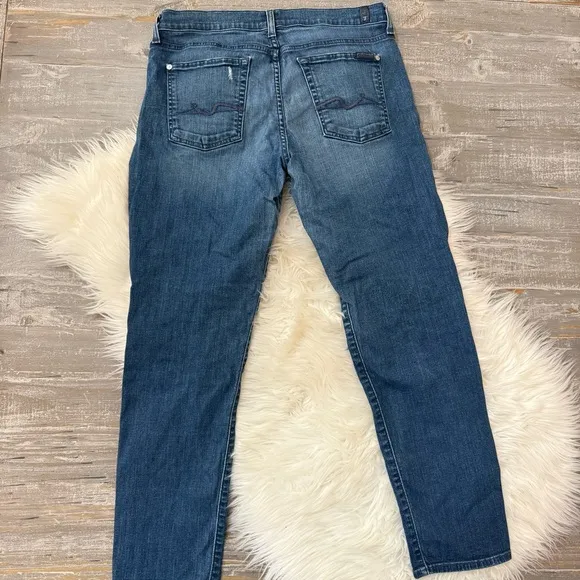 7FAM Josefina Skinny Boyfriend Jeans Sz 30