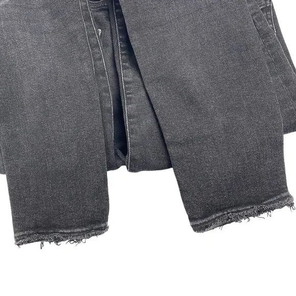 AGOLDE - Sophie High-Rise Distressed Skinny Crop Jeans in Temple Wash Size 28