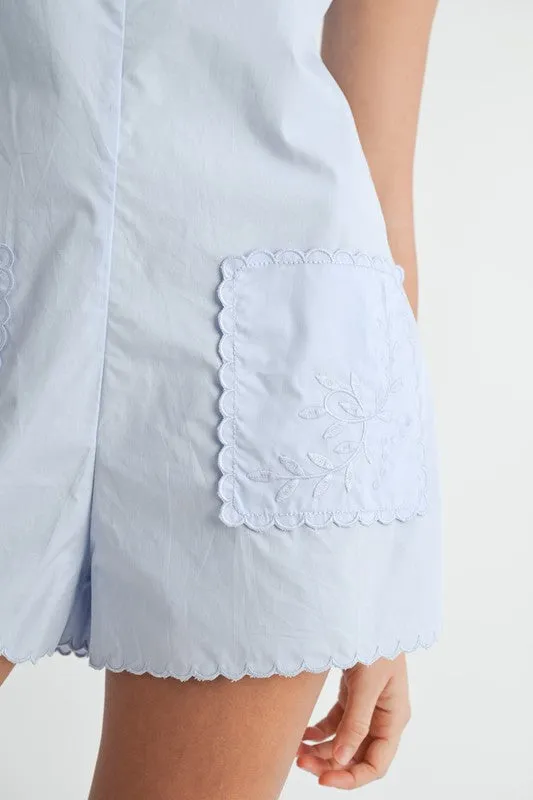 Alondra Embroidery Romper
