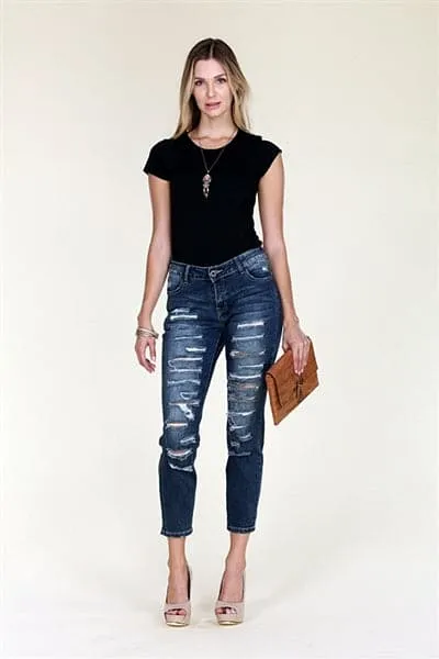 American Blue -Distressed Cotton Jeans - Pack of 12