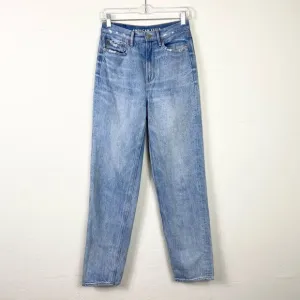 American Eagle Vintage Light Wash Distressed Denim Baggy Jeans Size 0