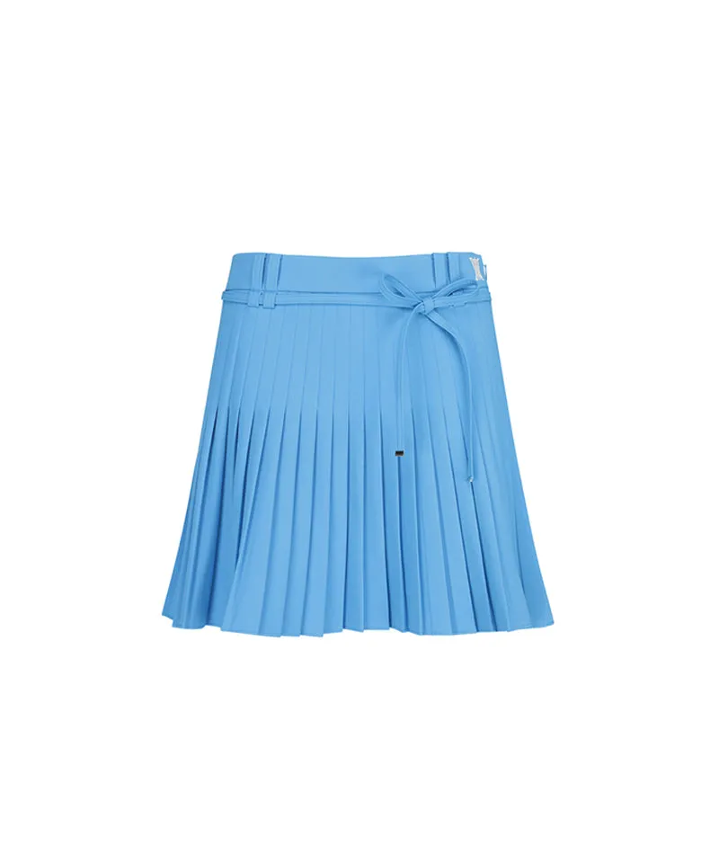 ANEW Golf Women's Ribbon Pleats Skirt - Aqua Blue