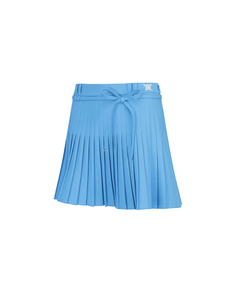 ANEW Golf Women's Ribbon Pleats Skirt - Aqua Blue
