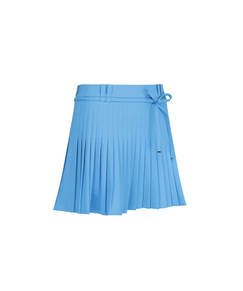 ANEW Golf Women's Ribbon Pleats Skirt - Aqua Blue