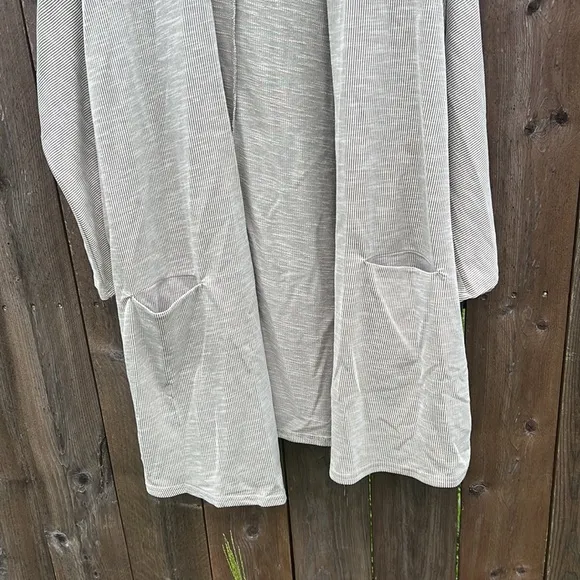 Anthropologie DONNI Ribbed Long Open Cardigan Sweater Kimono One Size New