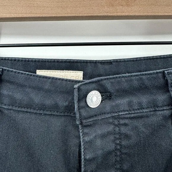 Anthropologie Pilcro The Icon Flare Jeans Studded in Black Brass Size 33 Tall