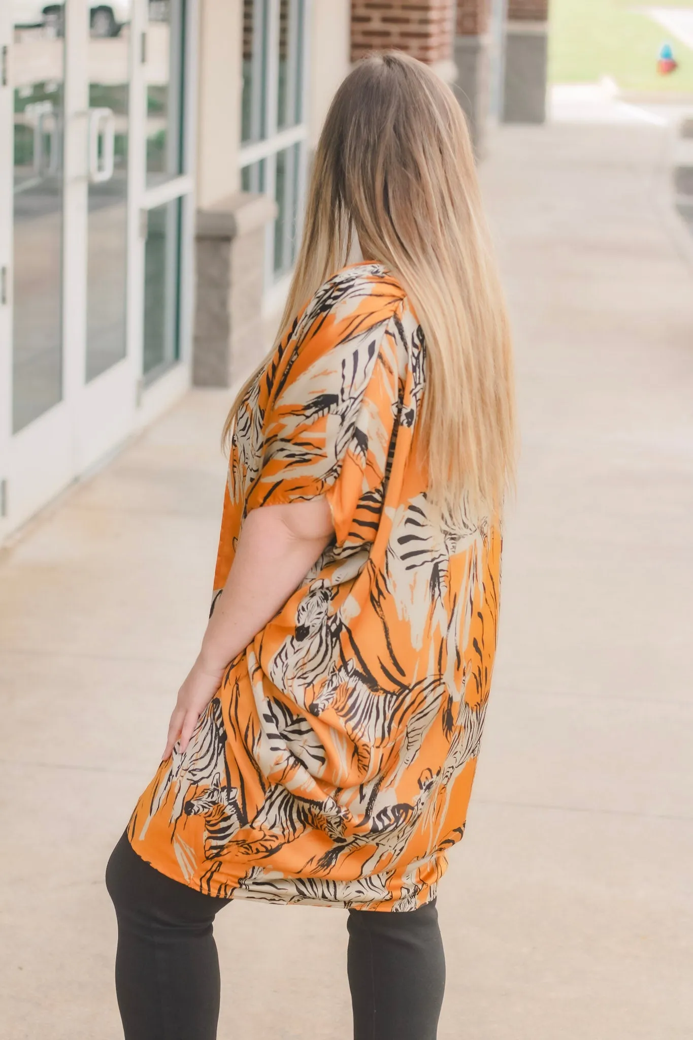 Are You This Trendy Zebra Print Kimono