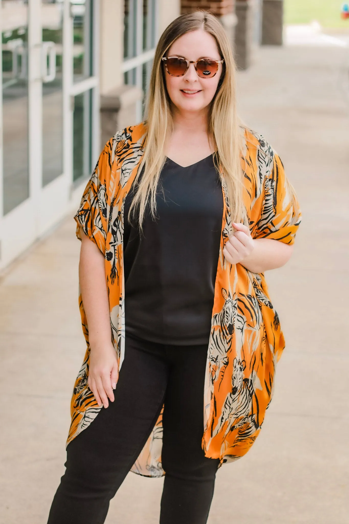 Are You This Trendy Zebra Print Kimono