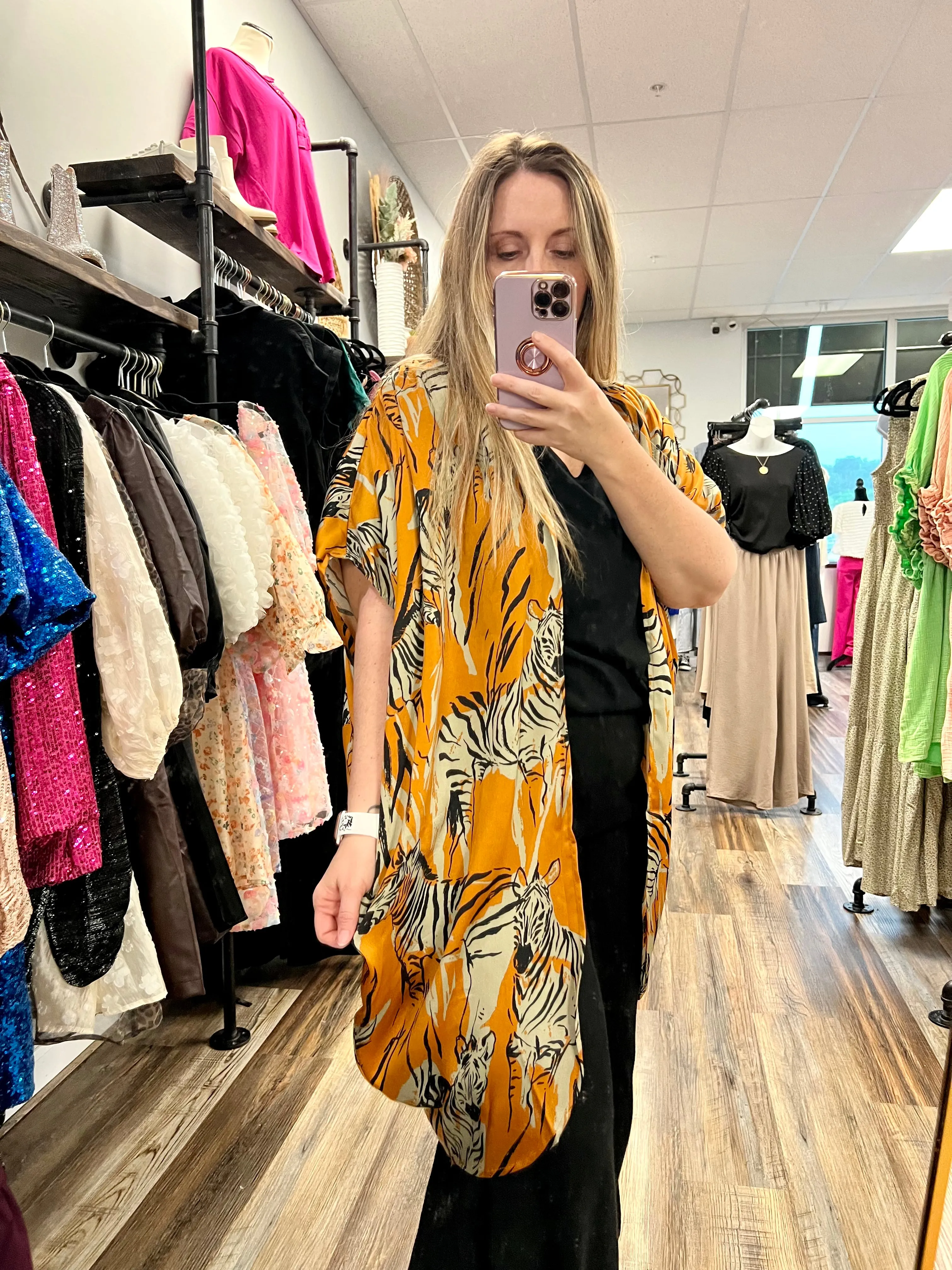 Are You This Trendy Zebra Print Kimono