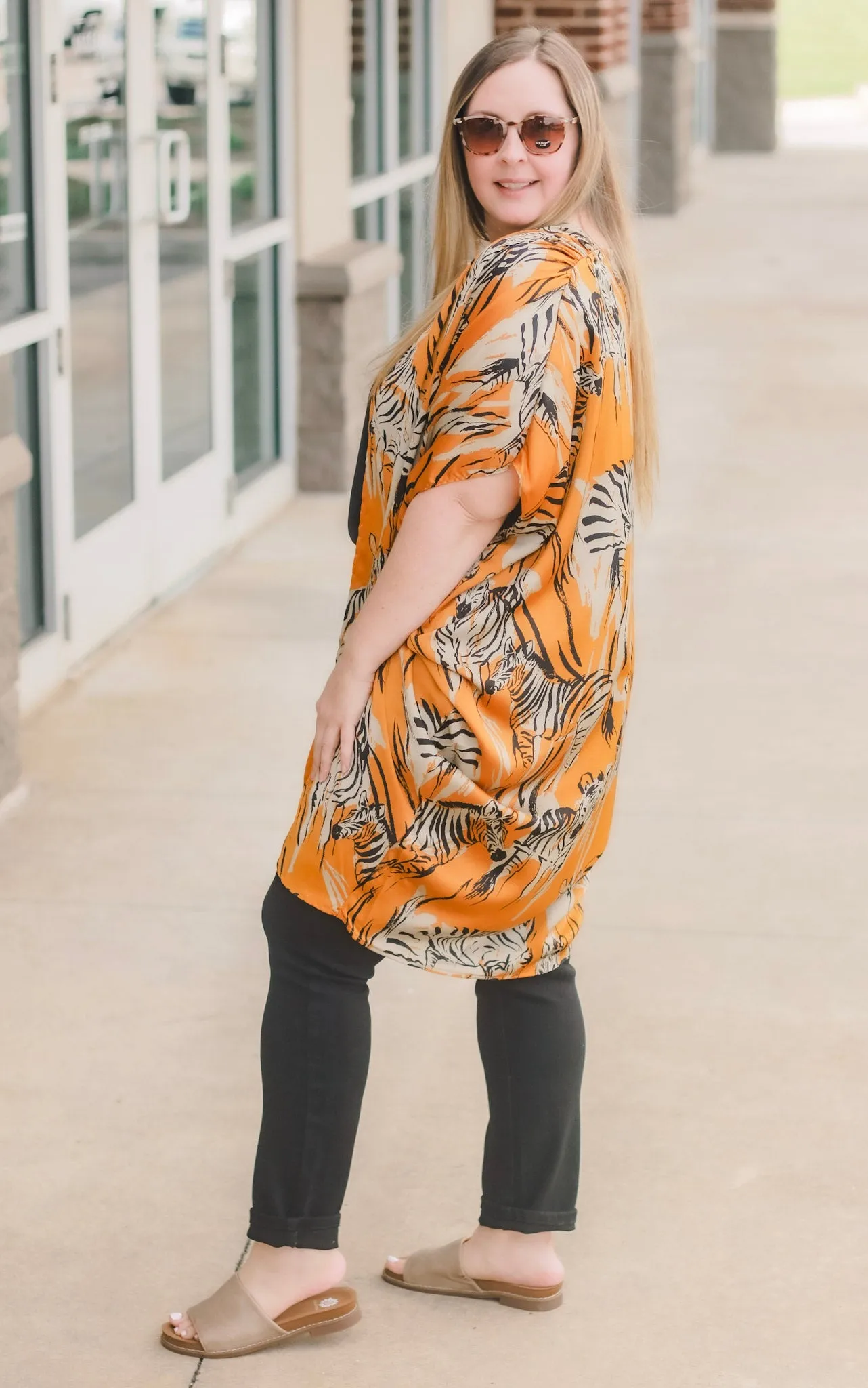 Are You This Trendy Zebra Print Kimono