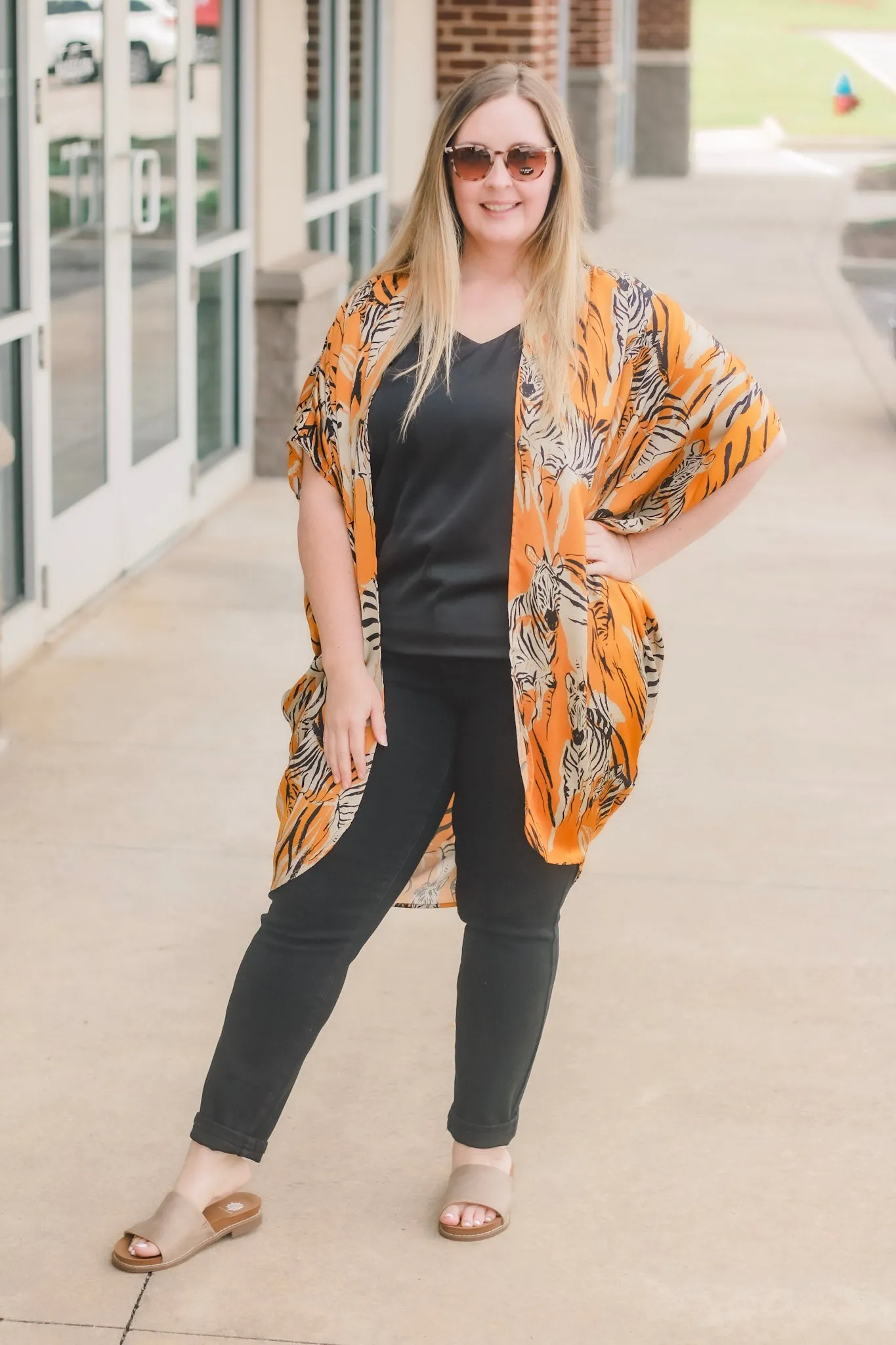 Are You This Trendy Zebra Print Kimono