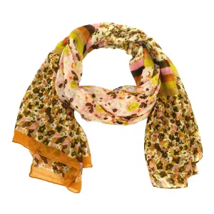 Aubrey Striped Floral Scarf