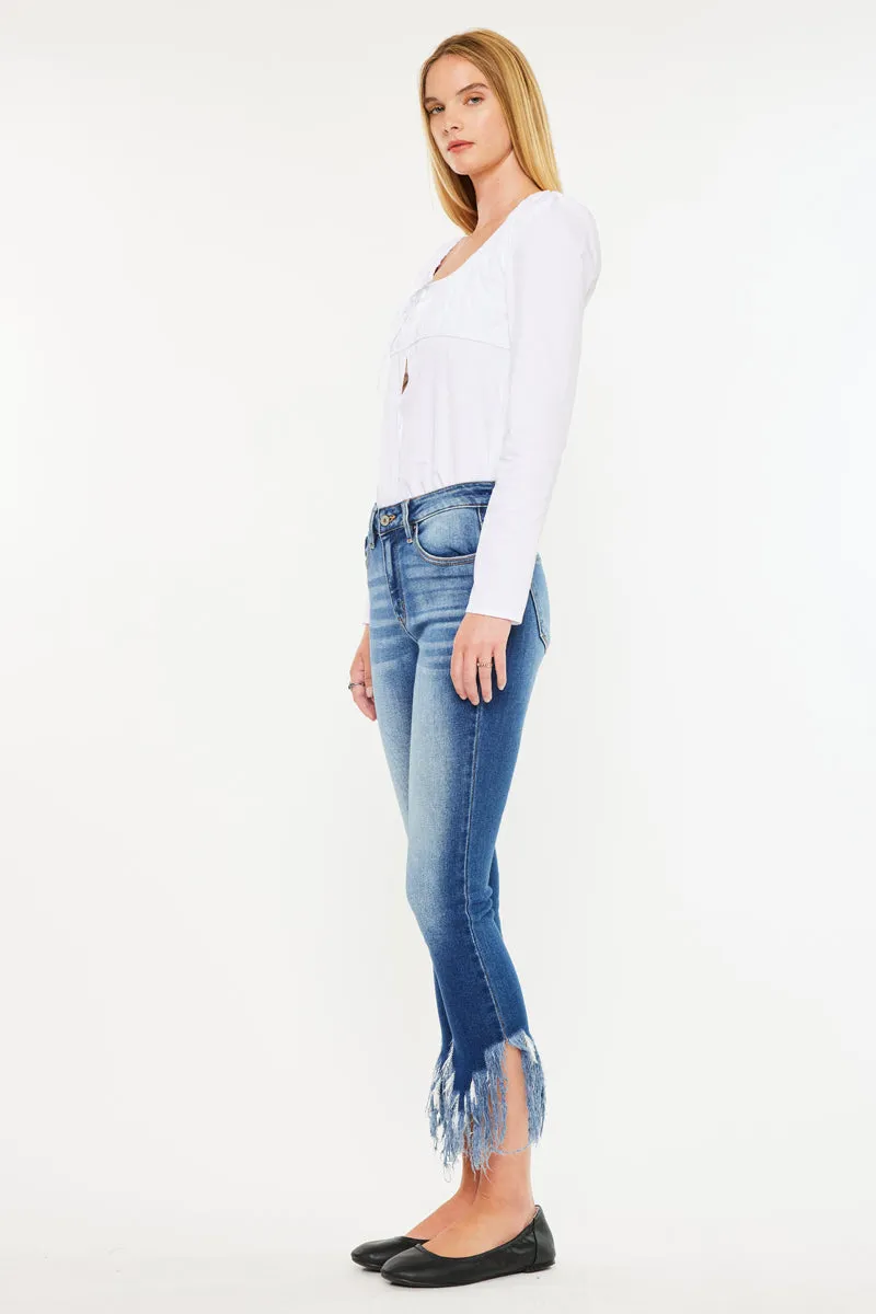 Audrina Mid Rise Ankle Skinny Jeans