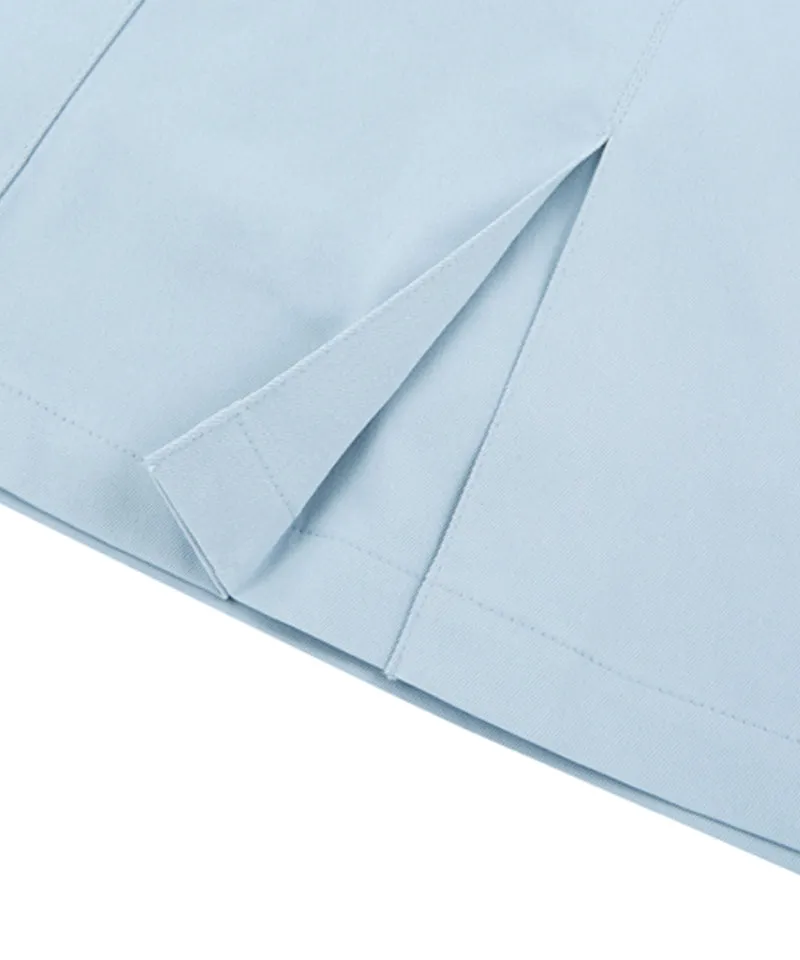 AVEN H-Line Pleated Culotte - Sky Blue