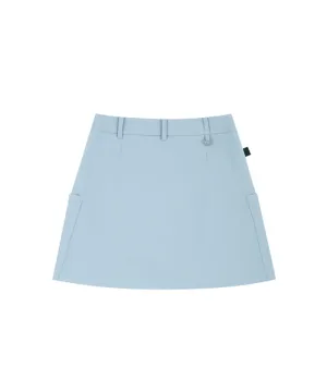 AVEN H-Line Pleated Culotte - Sky Blue