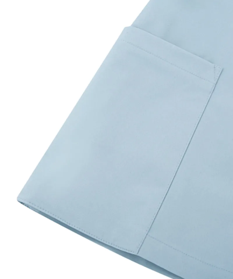AVEN H-Line Pleated Culotte - Sky Blue