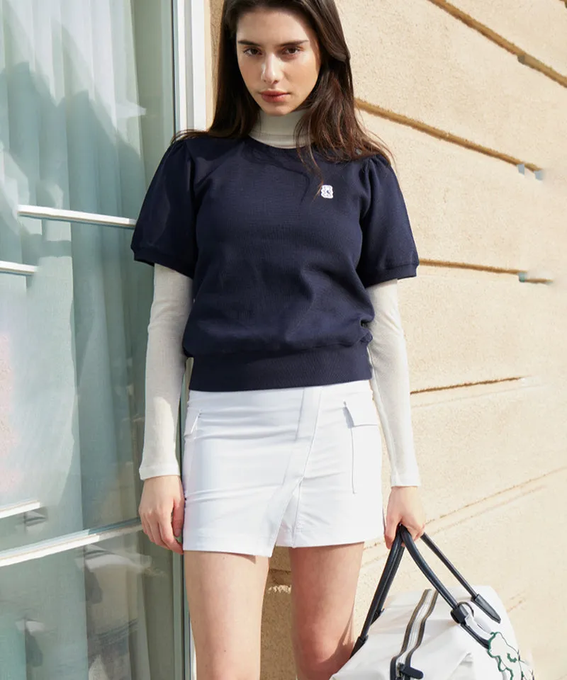 AVEN  Short Slit Cargo Skirt - White