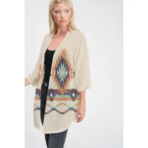 Aztec kimono cardigan