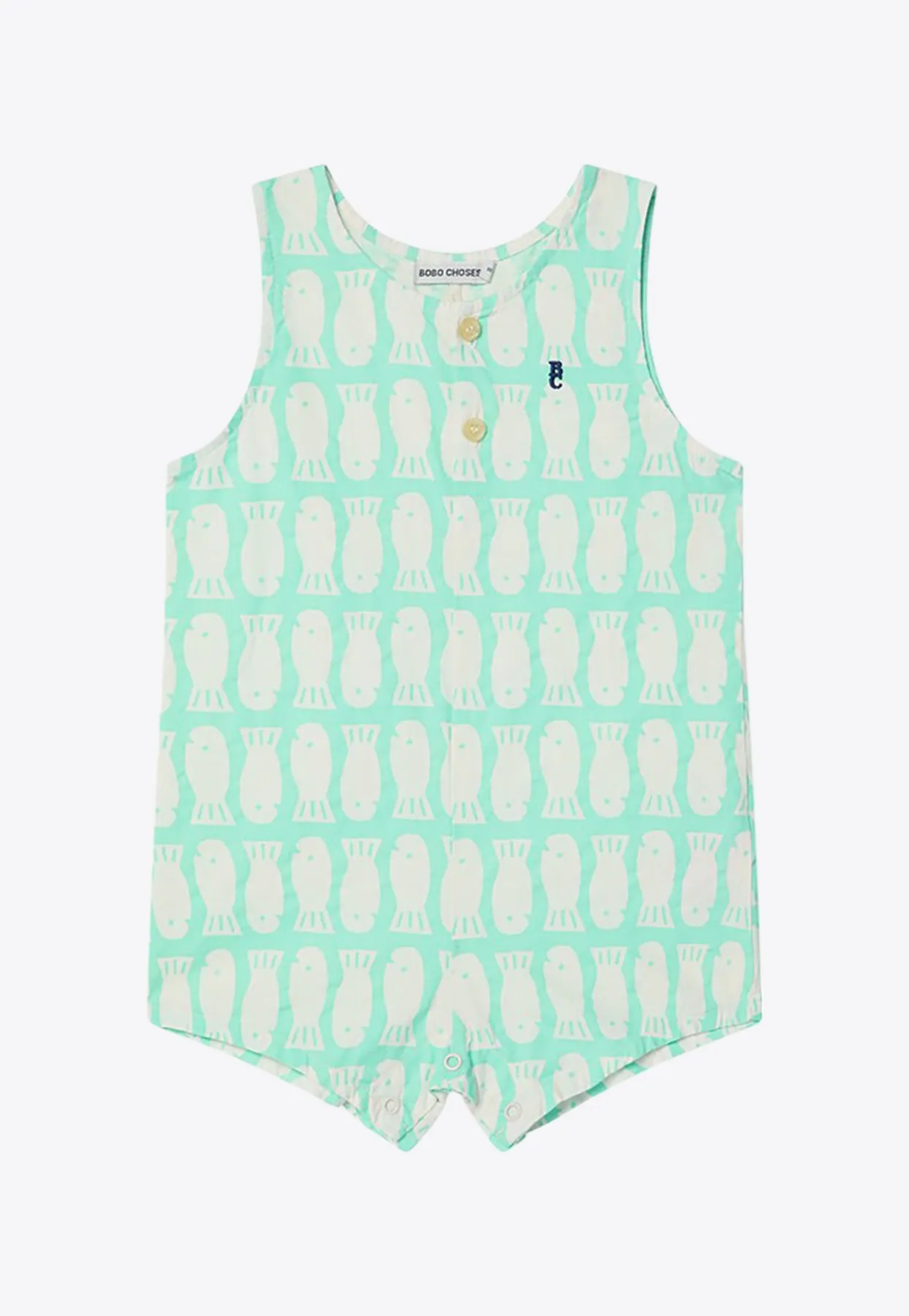 Babies Lucky Fish Sleeveless Romper
