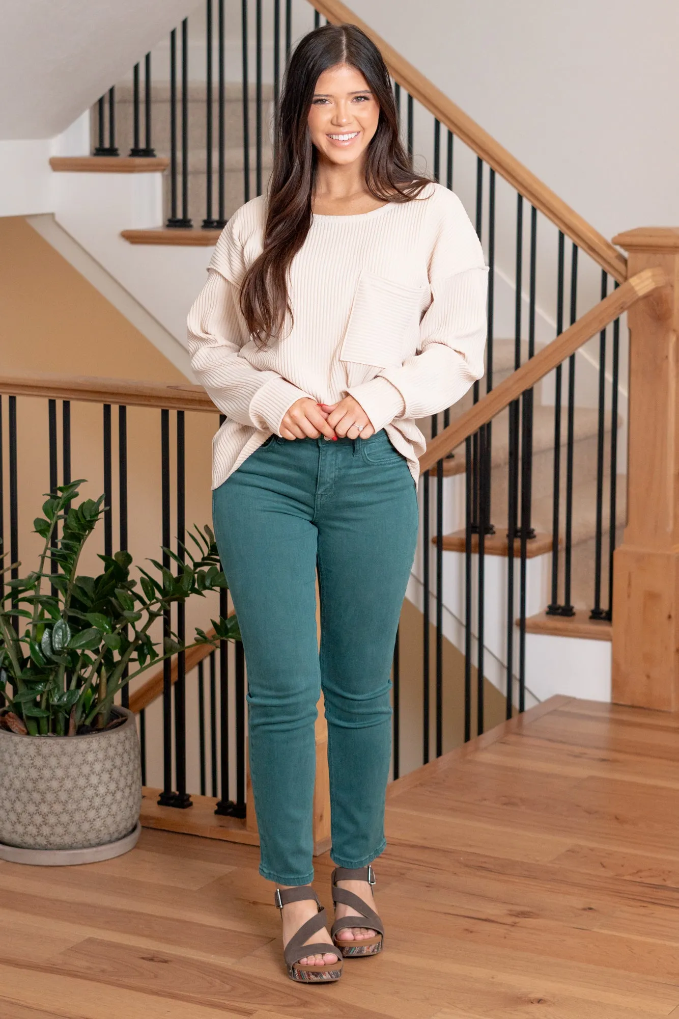 Balsam High Rise Ankle Slim Straight