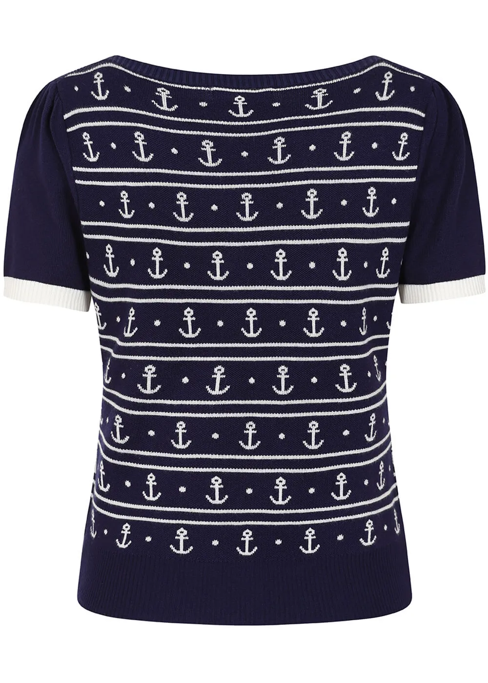 Banned Nellie Anchors Jumper in Navy