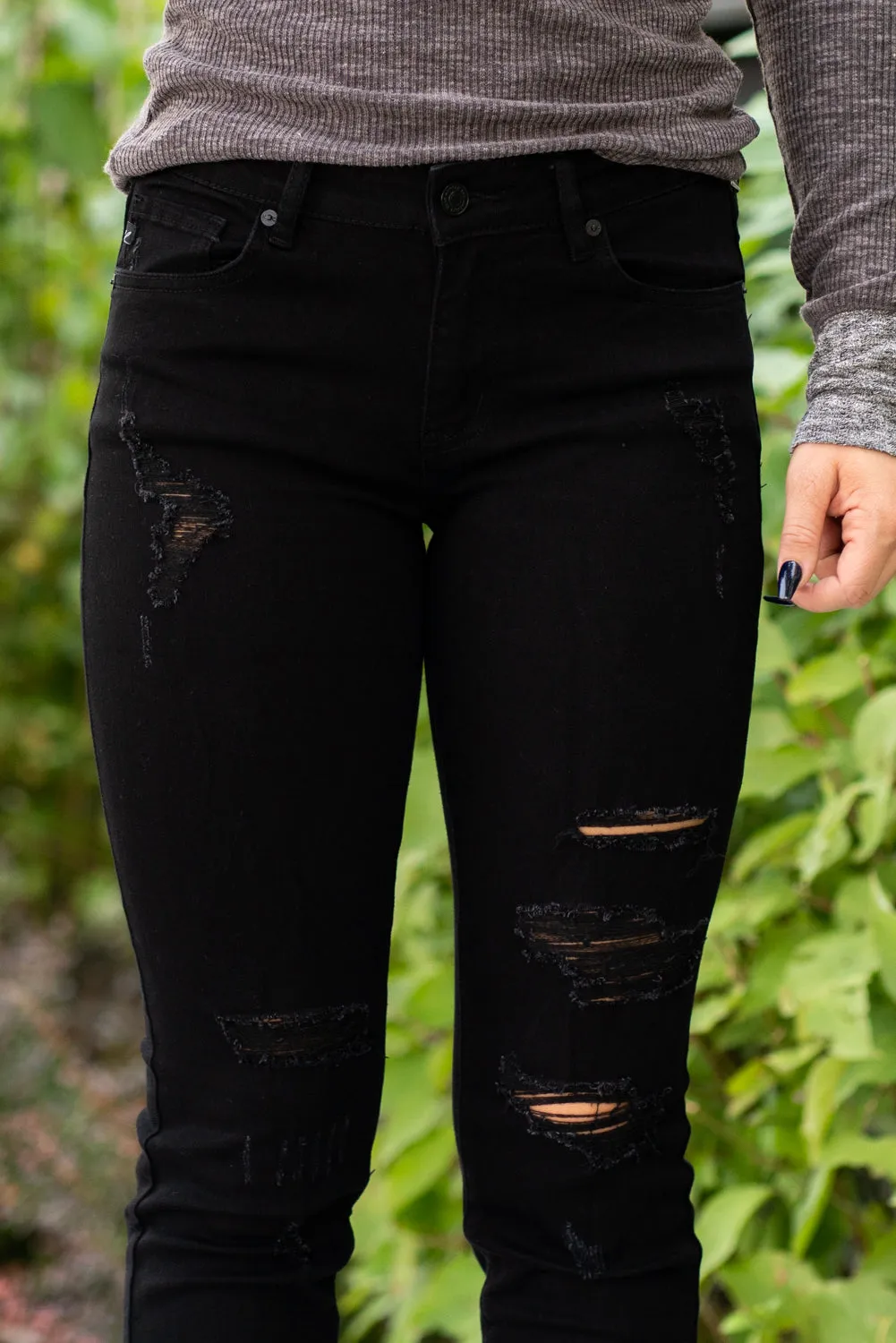 Barstow Mid Rise Distressed Skinny