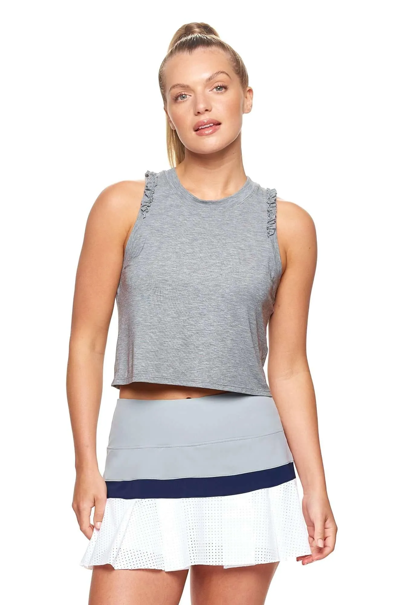 Baseline Color Block Skort Grey
