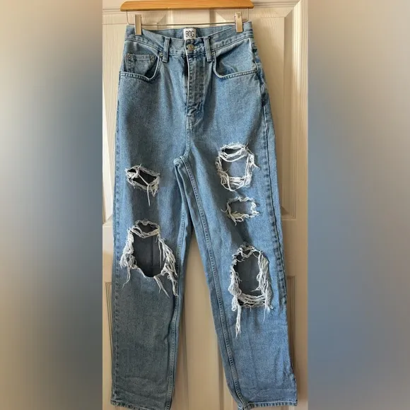 BDG Urban Outfitters Women’s High Waisted‎ Baggy Distressed Jeans Size 27