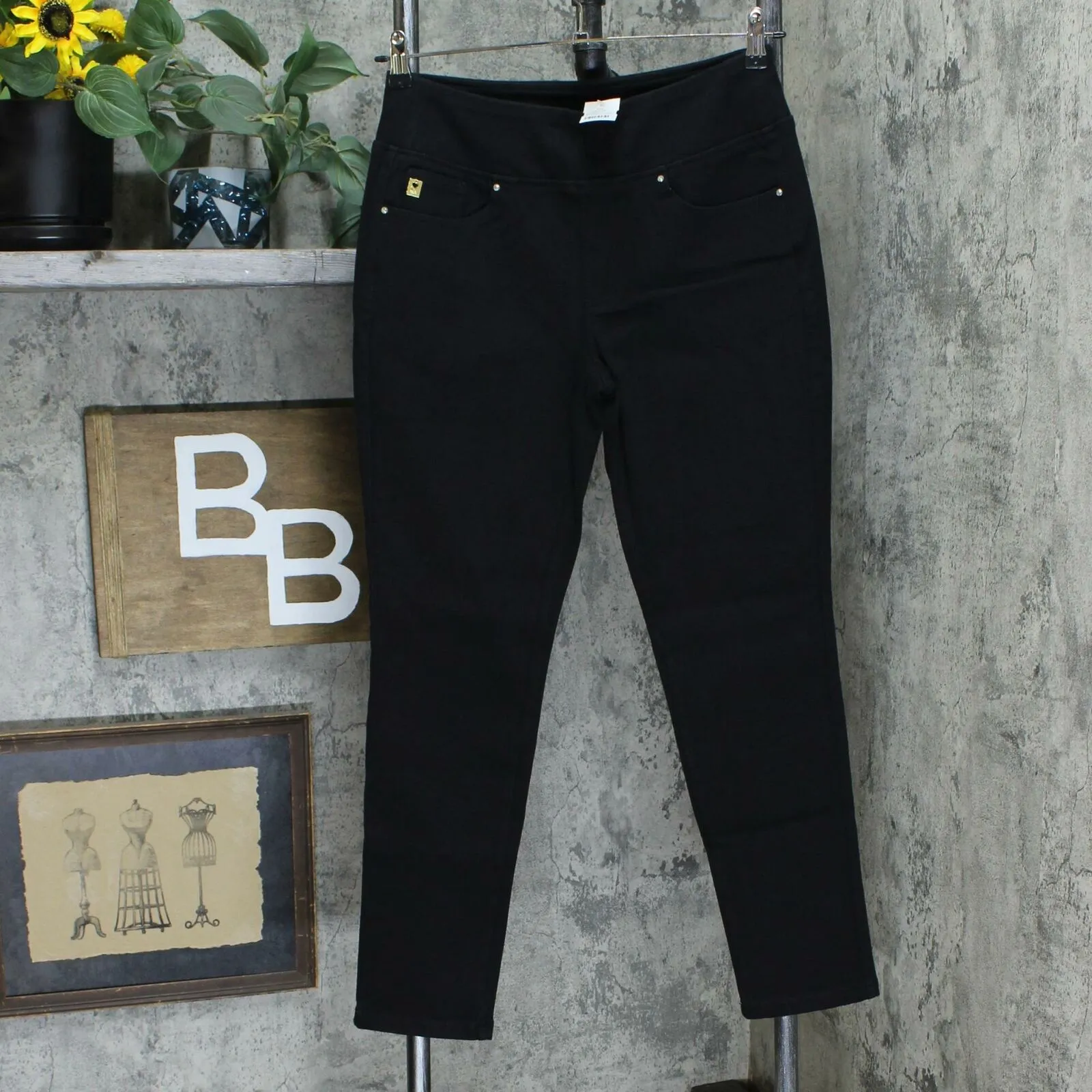 Belle by Kim Gravel Women's Flexibelle Regular Pull-On Knit Jeggings