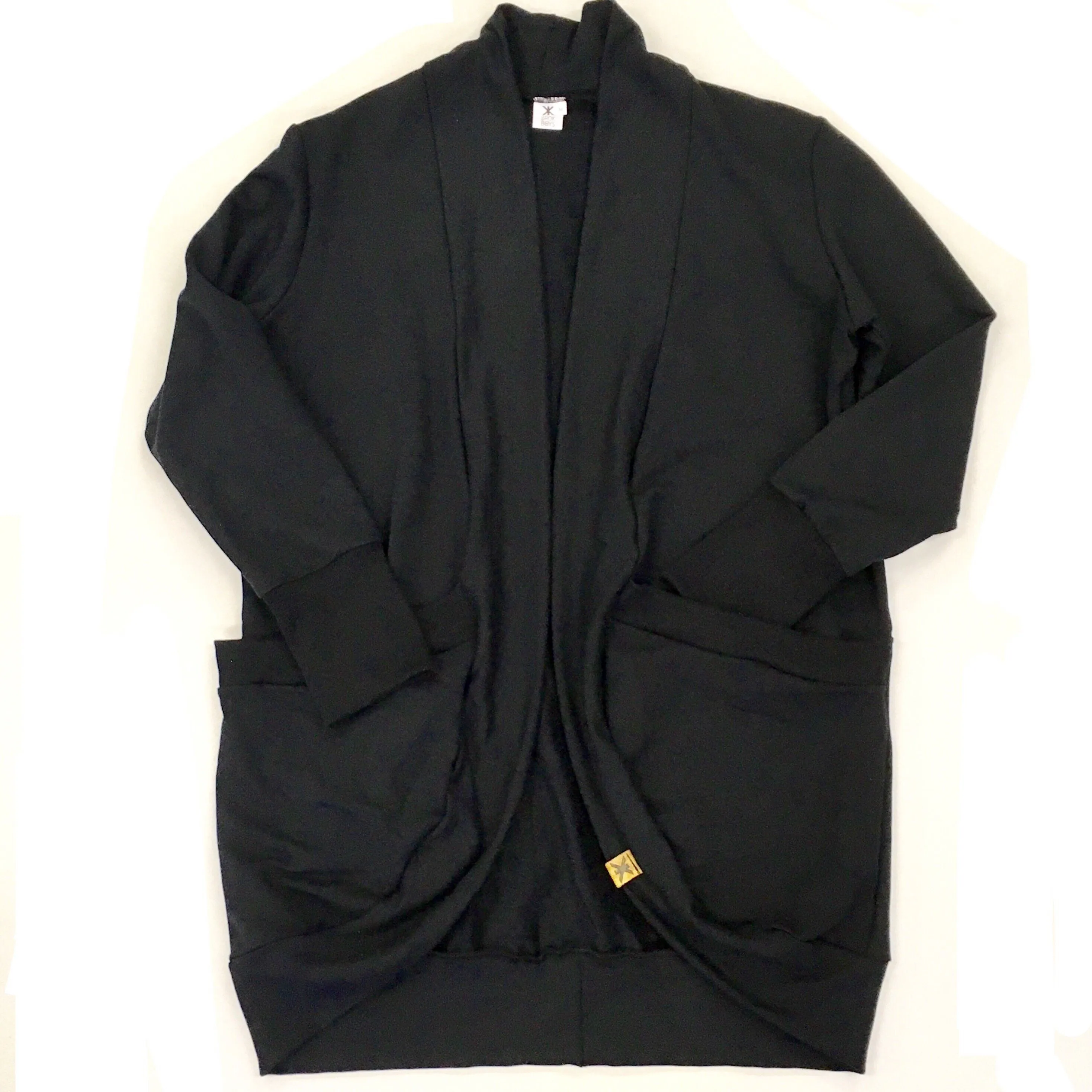 Black Bamboo Slouchy Cardigan