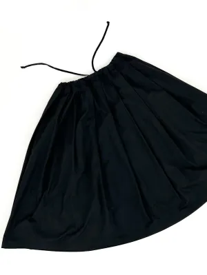 Black Comme Des Garçons Pleated Midi Skirt