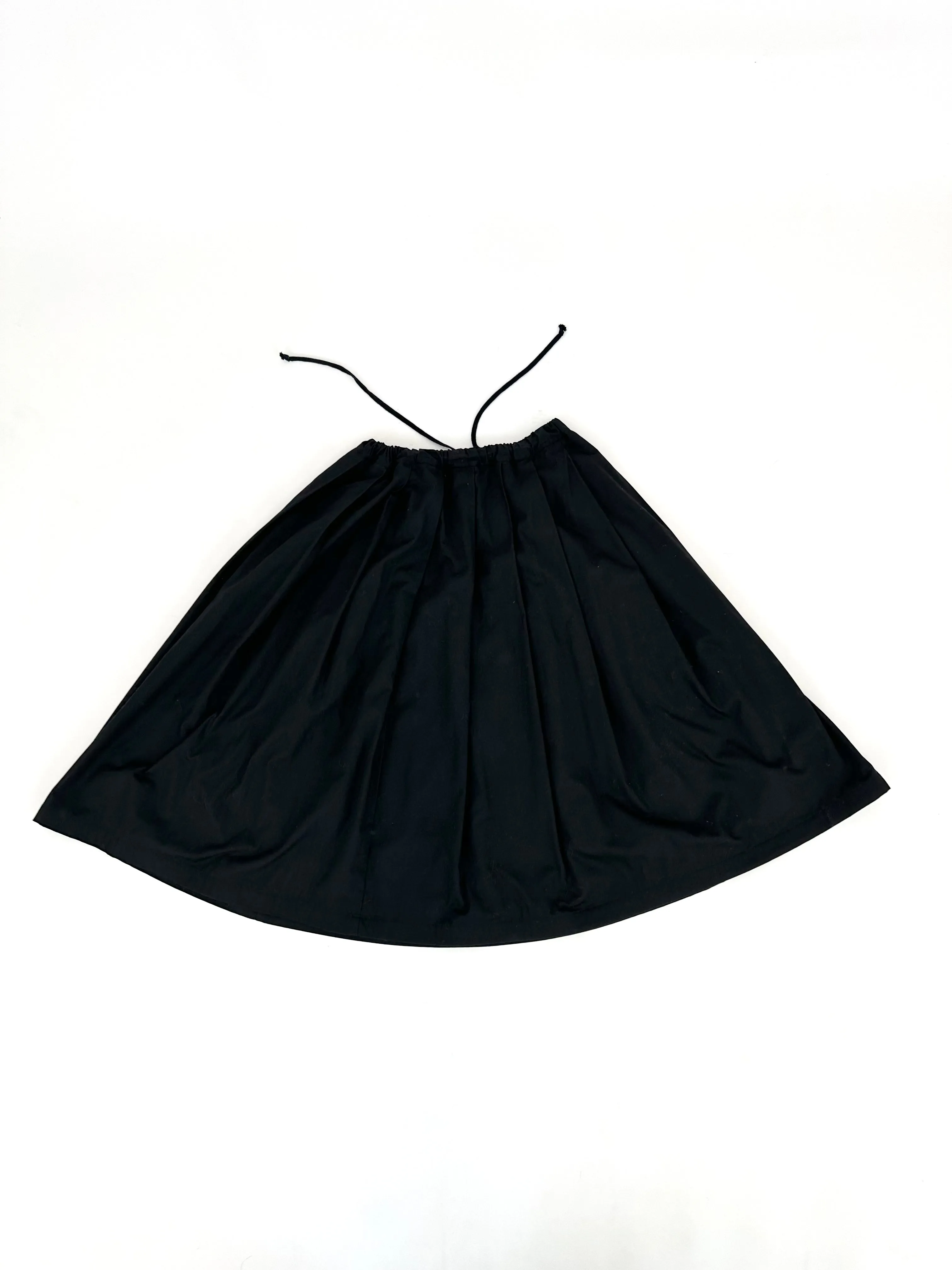 Black Comme Des Garçons Pleated Midi Skirt