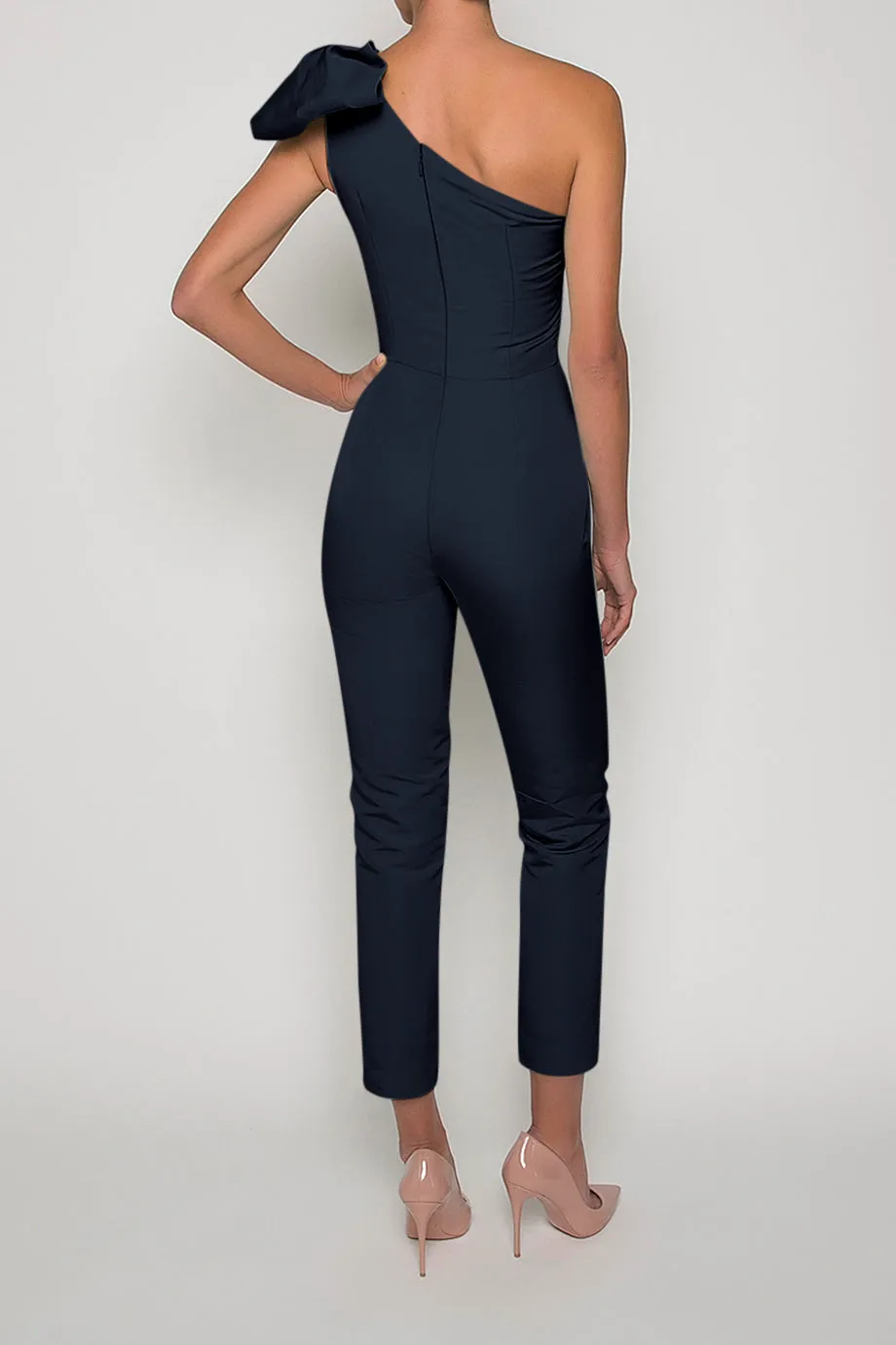 Blair Silk Faille Jumpsuit