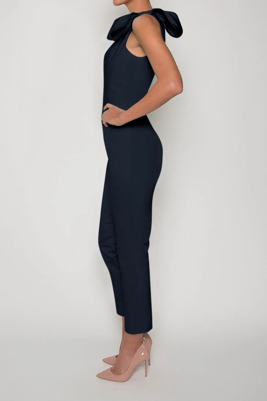 Blair Silk Faille Jumpsuit
