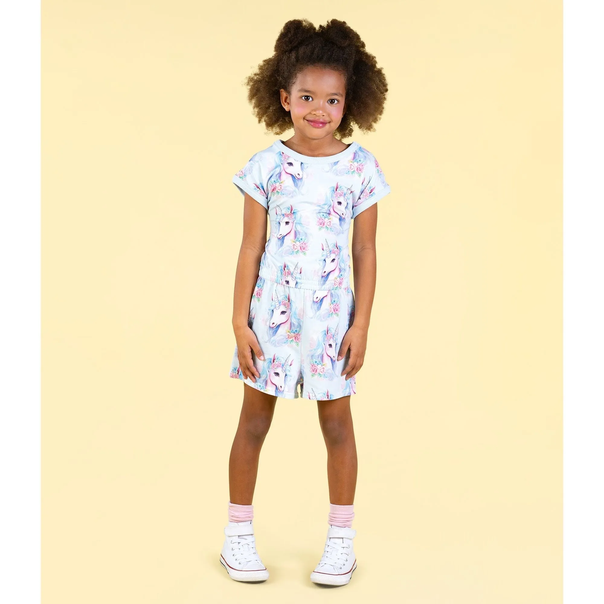 Blue Unicorn Romper