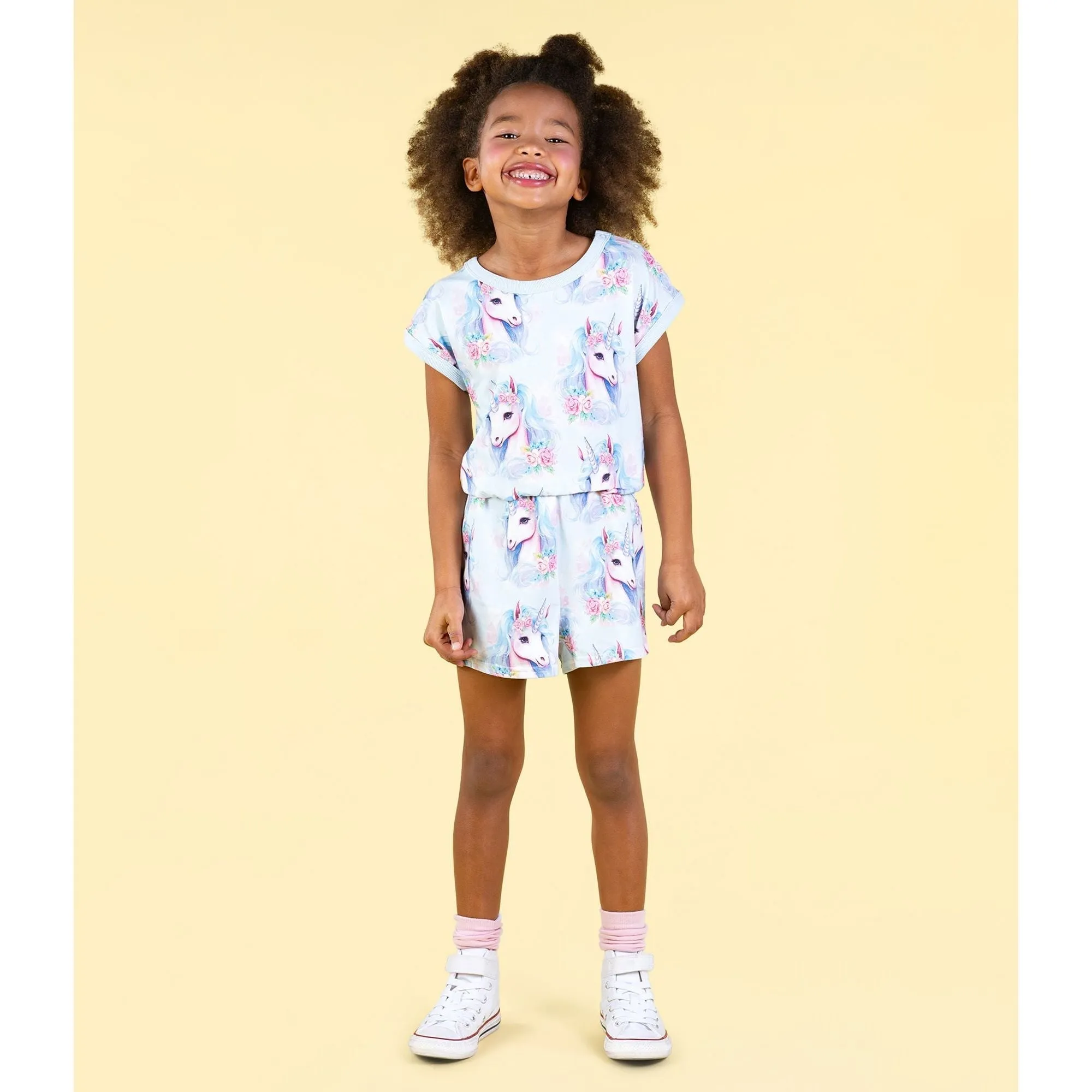 Blue Unicorn Romper