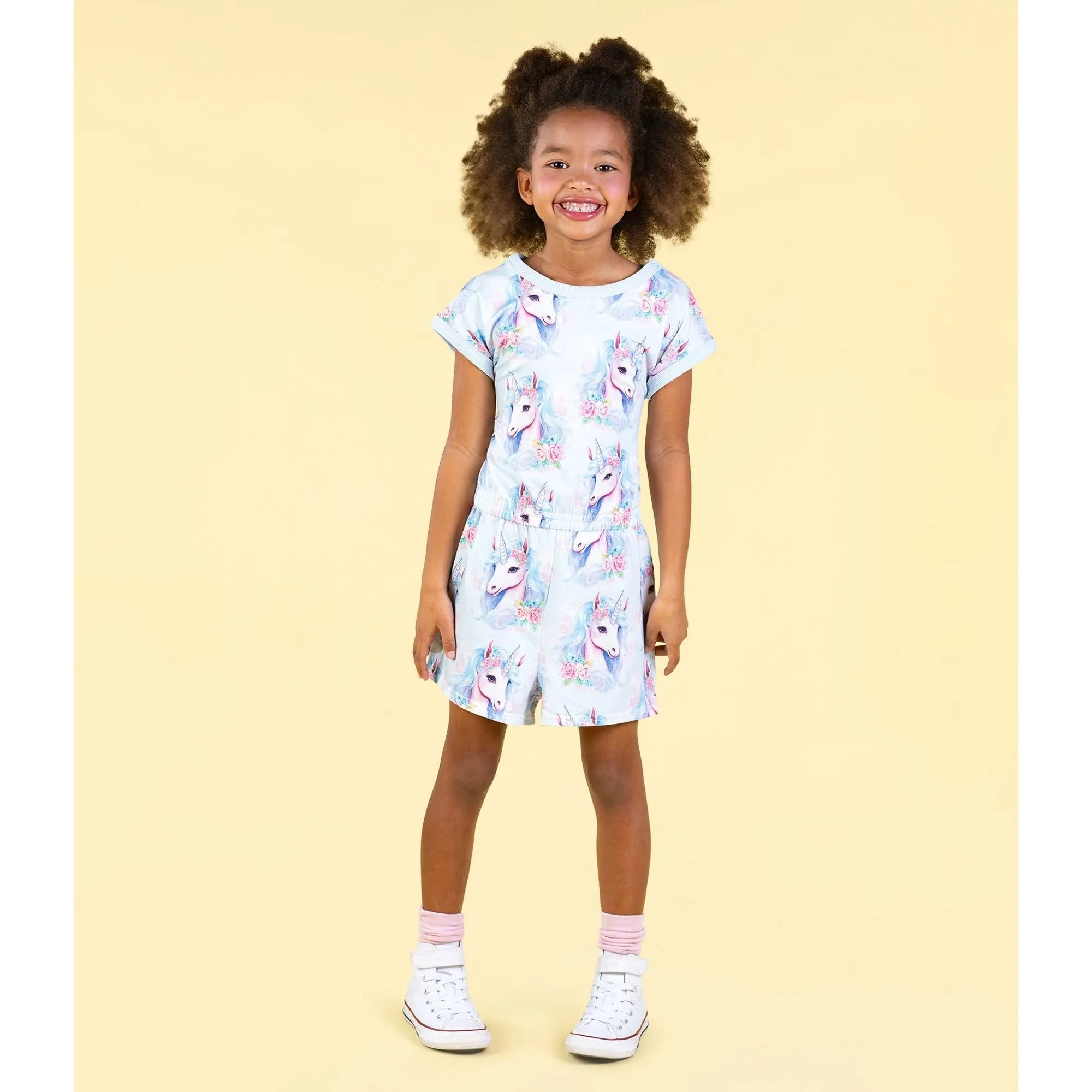 Blue Unicorn Romper