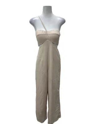 Blush Asymmetric Sleeveless Jumpsuit