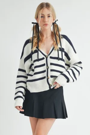 Bona Striped Cardigan