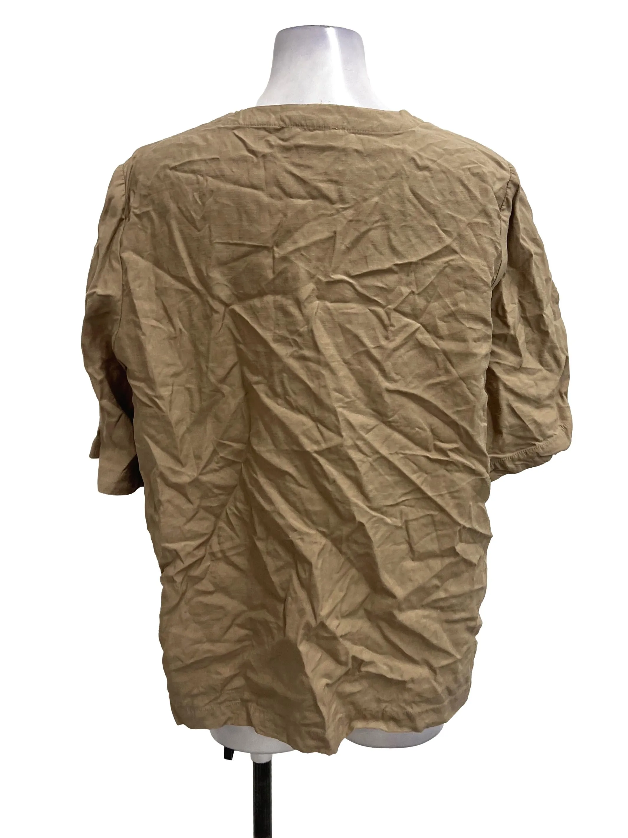 Brown Open Front Kimono OSN