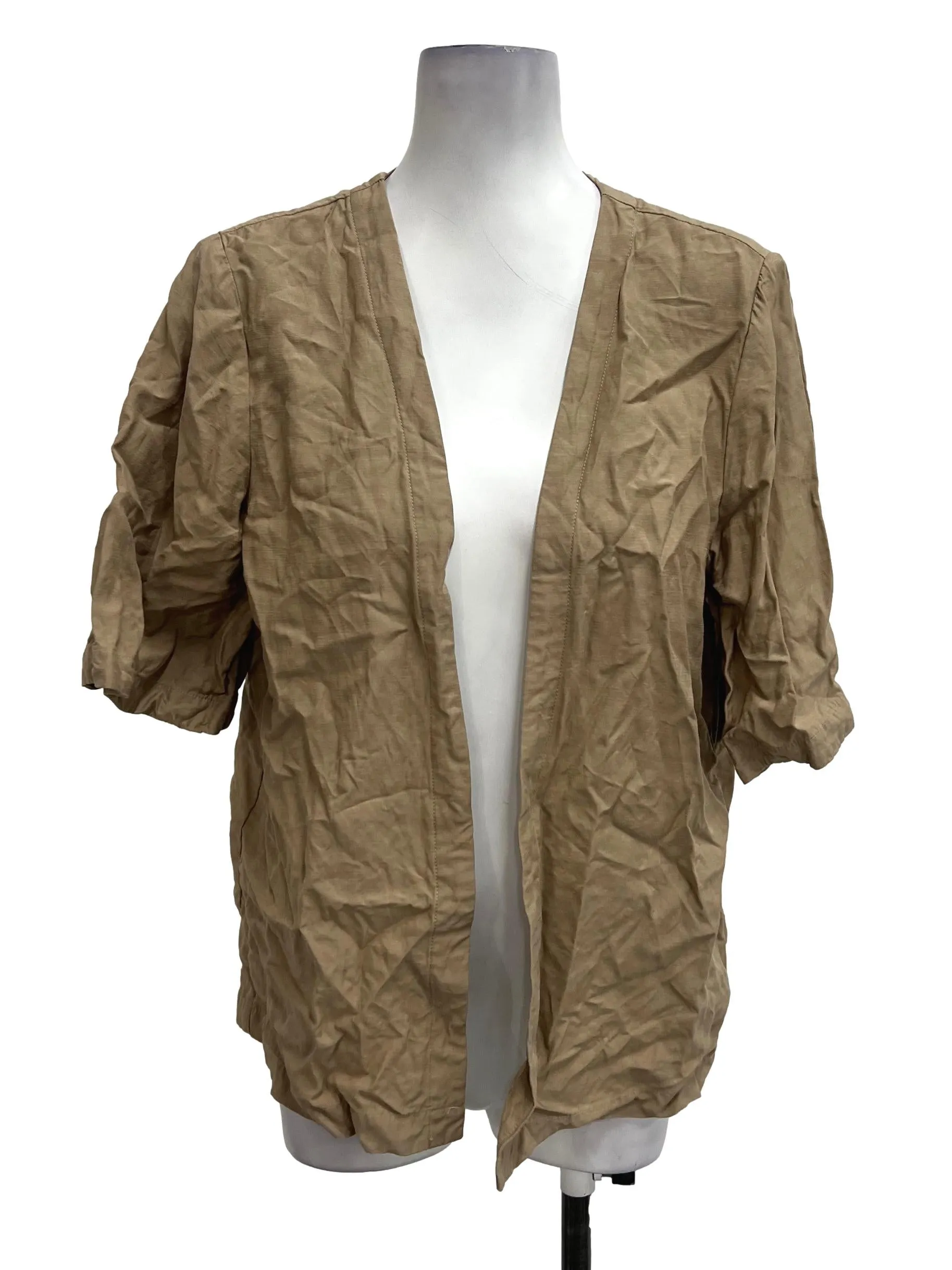 Brown Open Front Kimono OSN
