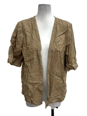 Brown Open Front Kimono OSN