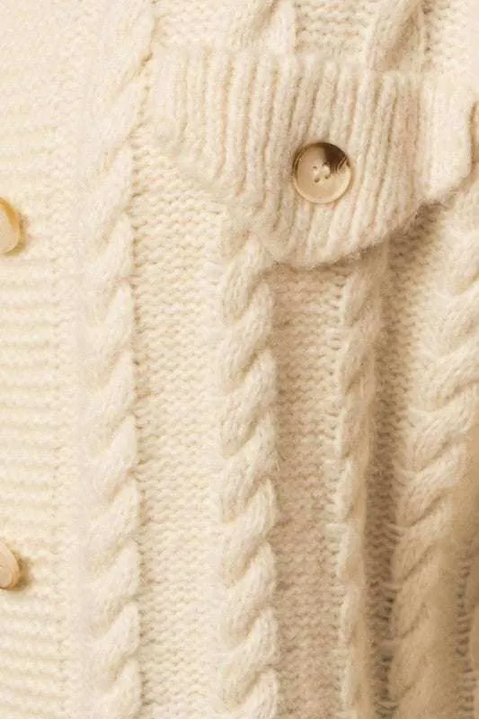 Cable Sweater Cardigan
