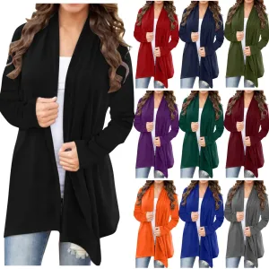 Cardigans For Women Trendy Plus Size Autumn Women Cardigan Lightweight Long Sleeve Kimono Cardigan Front Open Women Clothing