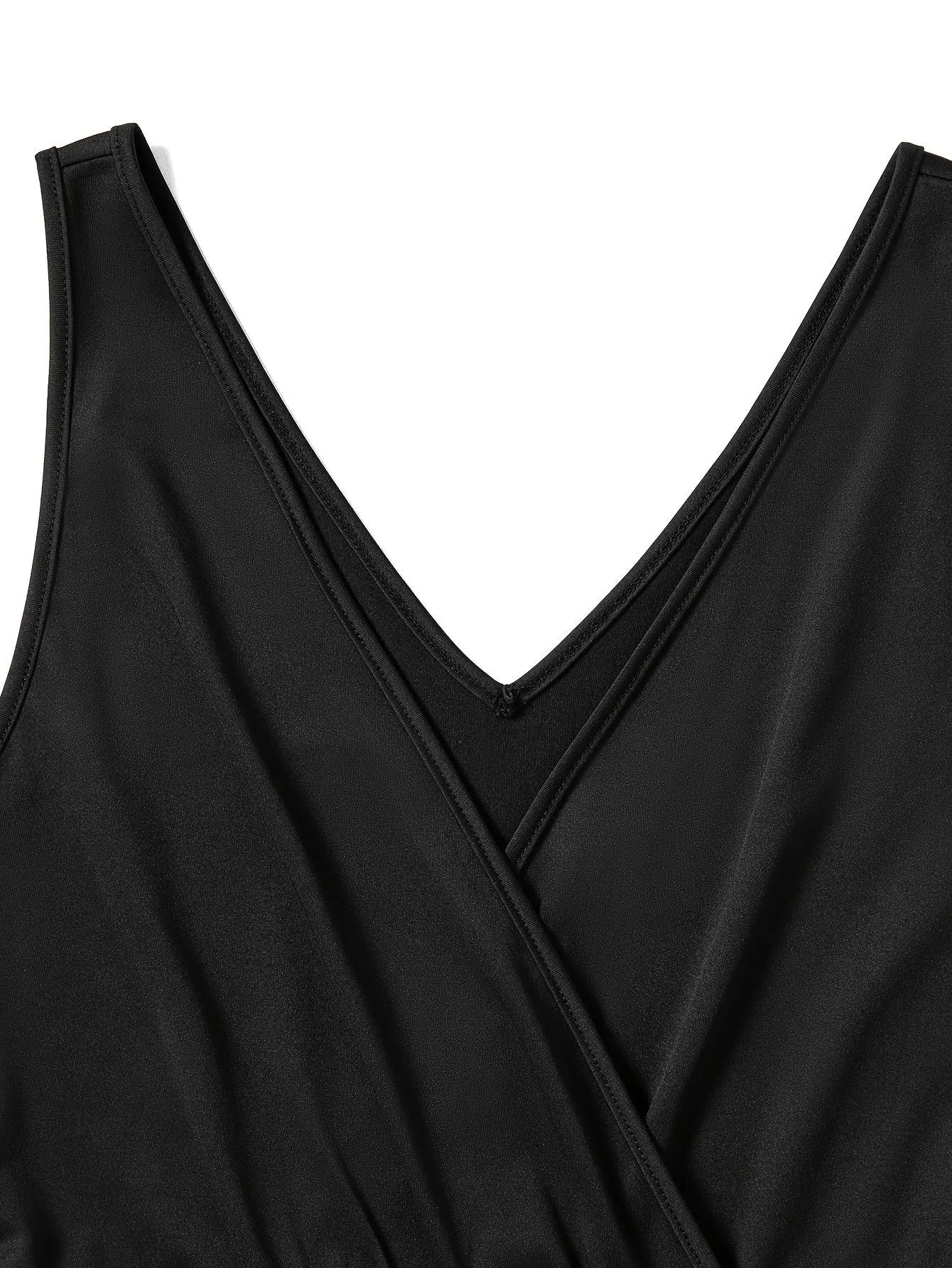 Casual Sleeveless Jumpsuit Straight Leg Jumpsuits