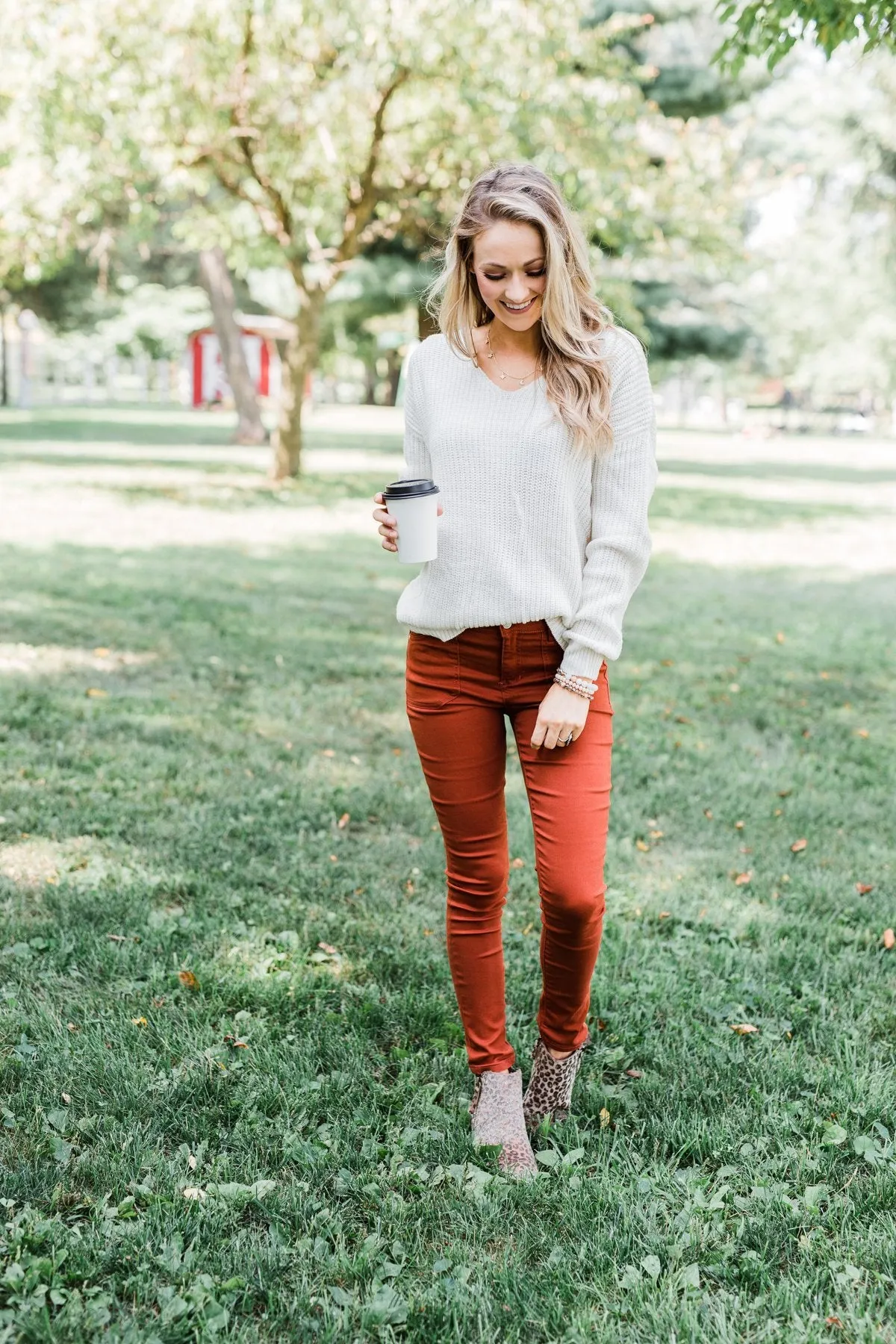Celebrity Pink Ankle Skinny Jeans- Dark Rust