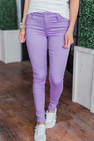 Celebrity Pink Skinny Jeans- Star Fish Purple