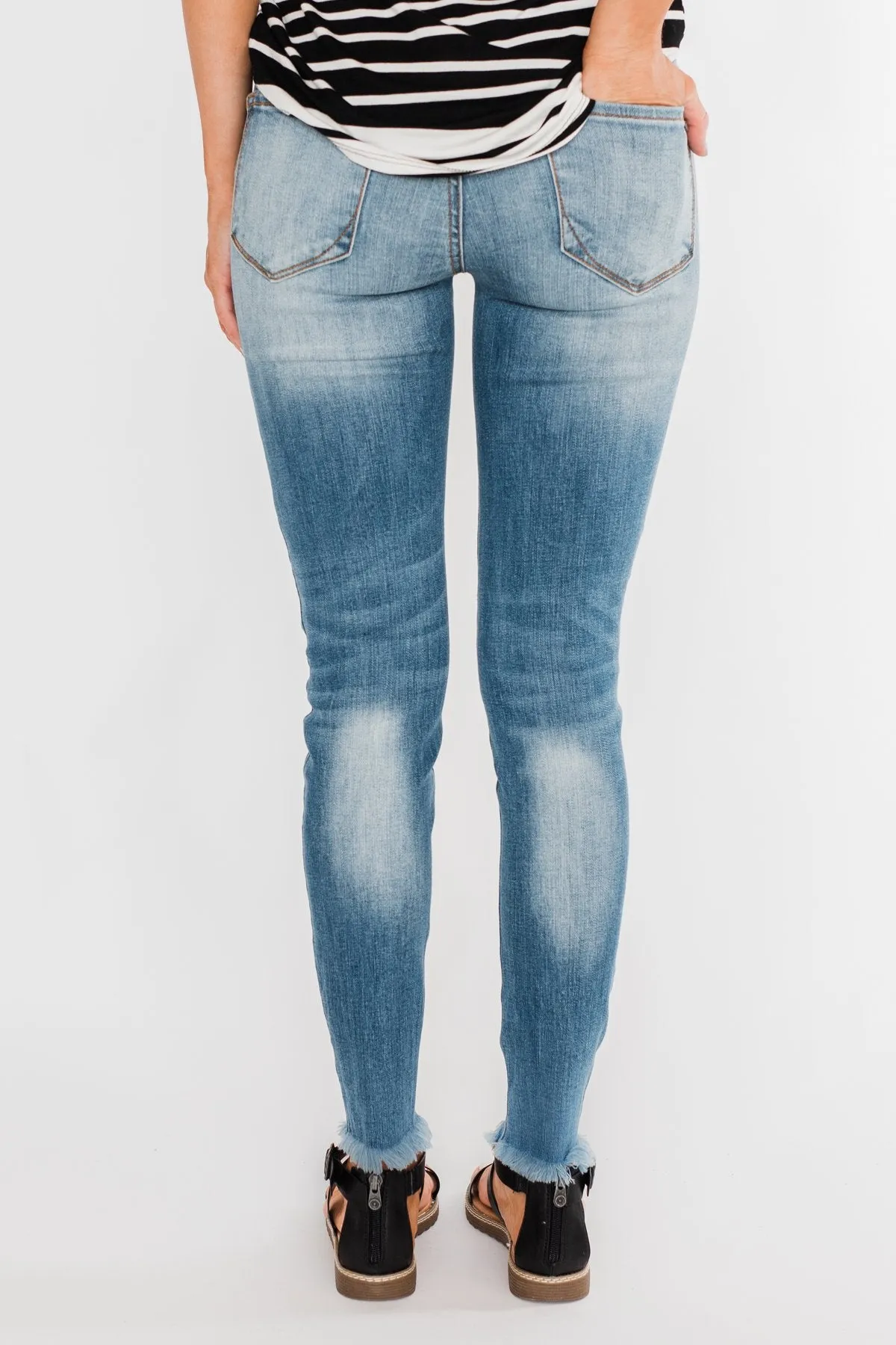 C'est Toi Distressed Skinny Jeans- Fiona Wash