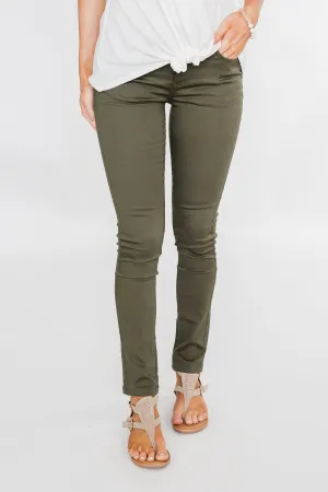 C'est Toi Skinny Jeans- Olive